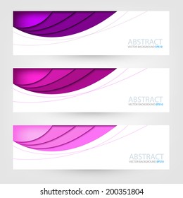 Purple label background for text and message design , Vector