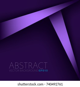 Purple label overlap vector background with dark space for text and background design 