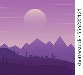 Purple landscape