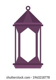 purple lantern eid mubarak icon