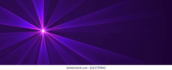 Fondo de láser púrpura., rayos brillantes o rayos de neón, fondo futurista brillante.