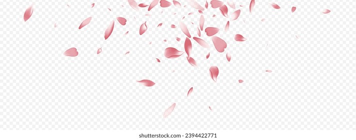 Purple Leaf Vector Panoramic Transparent Background. Apple Romance Pattern. Bloom Fresh Backdrop. Rosa Mother Design. White Tree March Texture.