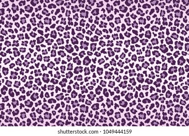 Purple leopard fur texture. Vector