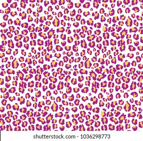 purple leopard vector texture. Leopard vectored  pattern. Violet Jaguar pattern .