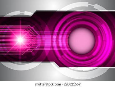 Purple Light Abstract Technology background for computer graphic website and internet, circuit board. 
