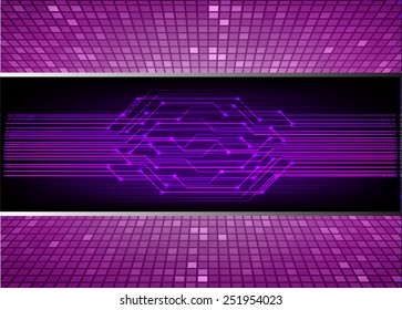 purple Light Abstract Technology background for computer graphic website and internet, circuit 