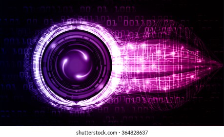 purple Light Abstract Technology background for computer graphic website internet business. circuit. vector illustration. infographics. motion move blur.neon.molecule atom electron neutron nuclear