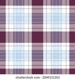 Pâte de tartan violet et bleu clair. Tissu écossais en gros plan.