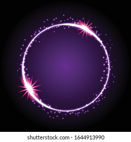 purple light fair black background