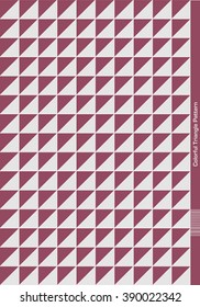 Purple / Light Grey Blue Triangle Pattern with white border.