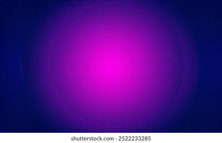 Una luz púrpura brilla sobre un fondo oscuro con efecto grunge, un fondo púrpura con un círculo púrpura y un círculo púrpura.