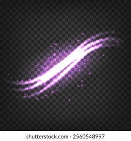 purple light streak transparent effect background