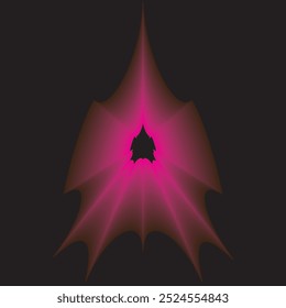 Una luz púrpura que se ilumina con una estrella.