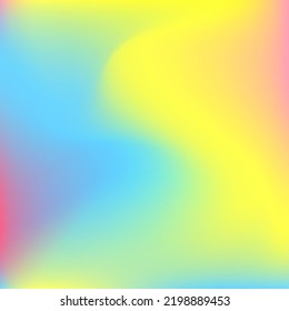 Purple Light Water Multicolor Wavy Gradient Backdrop. Fluid Rainbow Pastel Blurred Design Pic. Blue Color Curve Green Pink Swirl Gradient Mesh. Liquid Yellow Dynamic Neon Happy Background.
