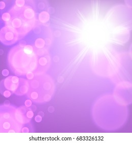 Purple lights background. EPS10 vector.