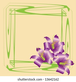 purple lilies