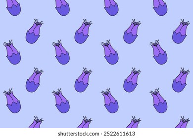 purple lily flowers colorful pattern background. doodle lily flowers seamless pattern background. beauty flowers seamless pattern with purple lily petals purple lily flowers background.