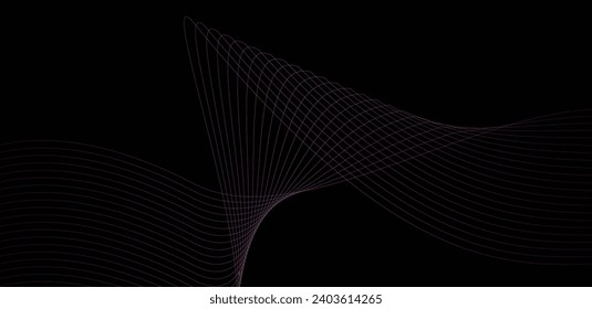 Purple line and black background 