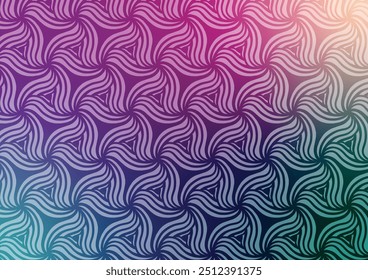 Purple line pattern blue flower presentation background. vector illustration.