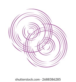 purple line water drop element