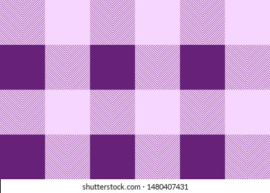 Purple lined Lumberjack Buffalo plaid, Gingham, tartan fabric pattern 