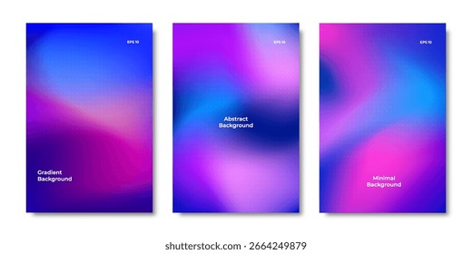 Fundo abstrato líquido roxo com gradiente de malha. Design moderno líquido ondulado, com gradação roxa suave e efeito de desfoque para capas de teia, banners, cartazes, brochuras. Ilustração vetorial