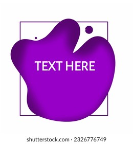 Purple liquid abstract background texture art. Text title effect background image. 