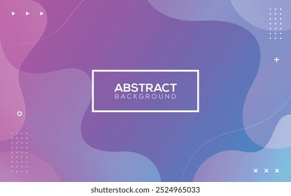 Purple liquid color gradient background. Dynamic textured geometric element design with dots decoration. Modern gradient light vector illustration