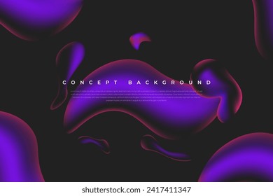violettes Flüssigkeit auf dunklem Hintergrund