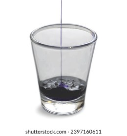 Purple Liquid Shot Glass Pouring Goo Fun Party Vector Image Trace