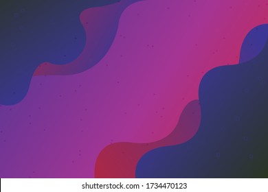 Purple liquid vector template for social networks, websites. Wavy shapes, the concept of space, abstract background.