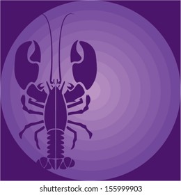 Purple lobster