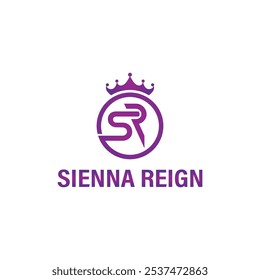 Lila Logo Design . Dies ist ein Vektordesign .