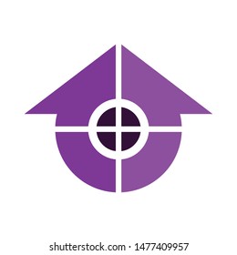 purple logo design vector eps 10