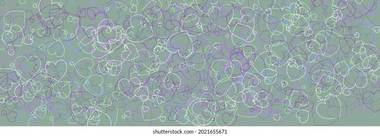 Purple Love Pastel Pink Bright Style. Violet Green Bordo Vivid Ornamental Fabrics. Mint Confetti Party Multicolor White Romantic Background. Olive Blue Colorful Neon Hearts Modern Design.