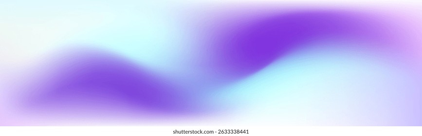 Purple - low light sky blue smooth gradient color - soft minimal blurry effect design background. Perfect for modern artwork.