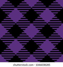 Purple Lumberjack Buffalo Plaid Pattern