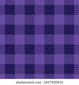 Purple Lumberjack Plaid Seamless Pattern vector illustration