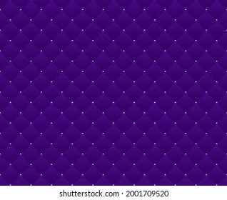 Purple luxury background with beads and rhombuses. Seamless vector illustration. 