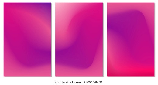 Coleção de plano de fundo de espaço vazio de arte de combinação de gradiente roxo e magenta