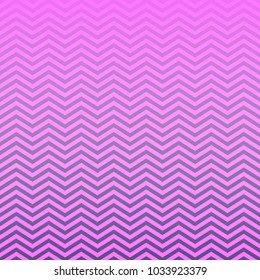 Purple to Magenta Ombre Chevron Vector Patterns. Gradient Fade Texture Dip Dye Style. Zigzag Stripes Blending into Solid Color. Horizontally Seamless Pattern Tile