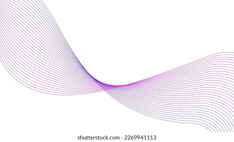 purple magenta pink wavy tech lines abstract background illustration eps 