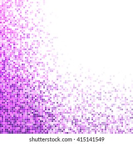 Purple and magenta square mosaic vector background design