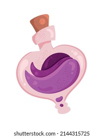 purple magic potion flask icon