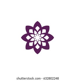 Purple Mandala Logo Concept Stock Vector (Royalty Free) 632802248 ...