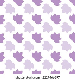Purple Maple Leaves Textured repeat pattern background design
