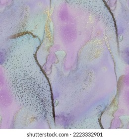 Purple Marble Art Background. Light Vector Glitter. Lilac Alcohol Ink Background. Gold Gradient Watercolor. Violet Vector Ink Canvas. Marble Blue Water Color. Pink Ink Paint. Vector Abstract Template