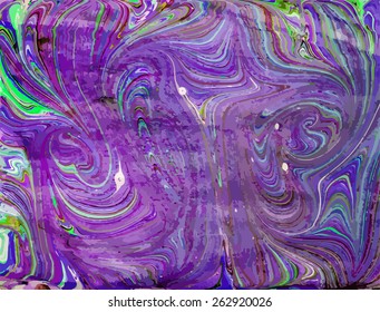 purple marbled artwork ebru texture, exotic abstract background 