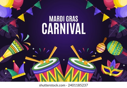 Purple Mardi Gras Festival Background
