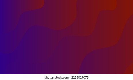 Fondo de paisaje abstracto ondulado de gradiente morado. Diseño de fondo moderno.